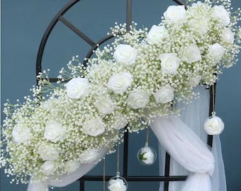 Fresh Babys Breath Garland, Wedding Garland, Wedding Decor, Baby Shower  Garland, Aisle Decor, Real Table Garland 