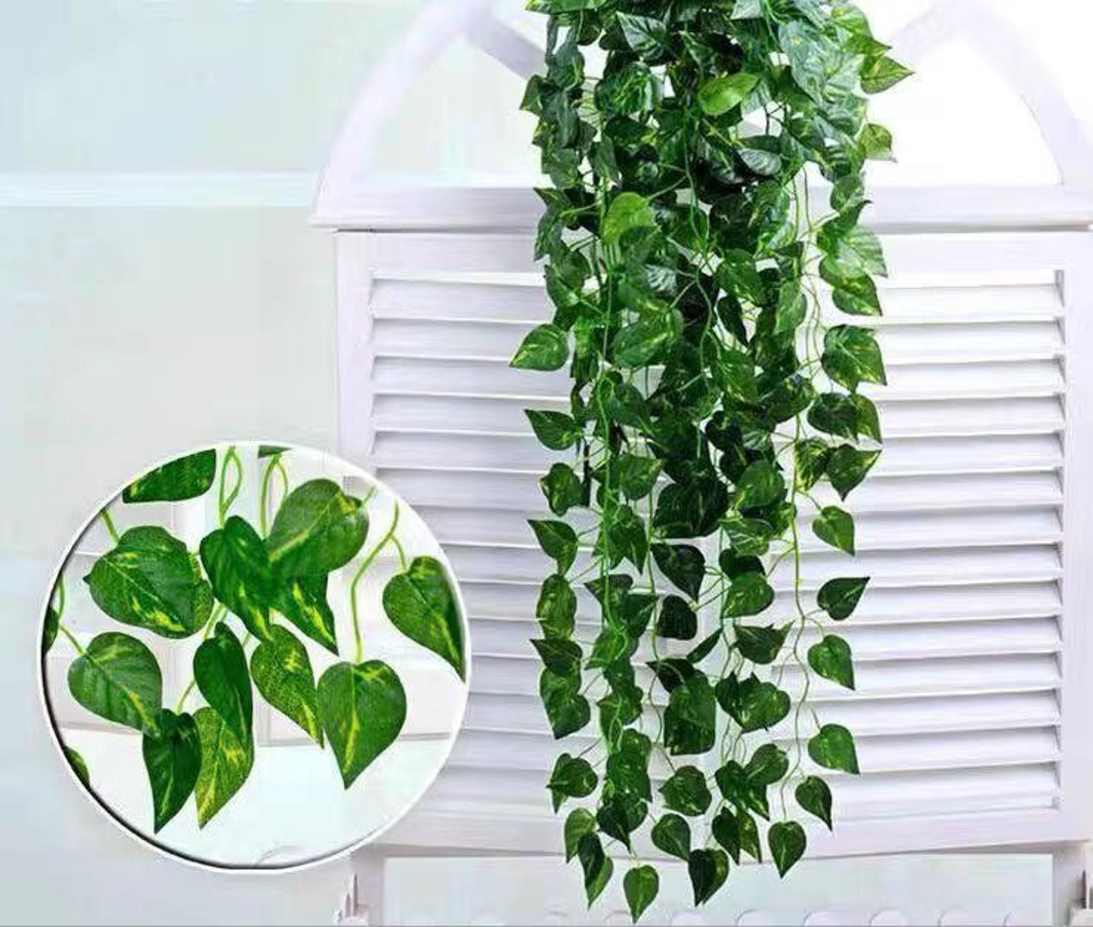 50 Pack Fake Ivy Leaves Artificial Ivy Leaves Fake Greenery Etsy