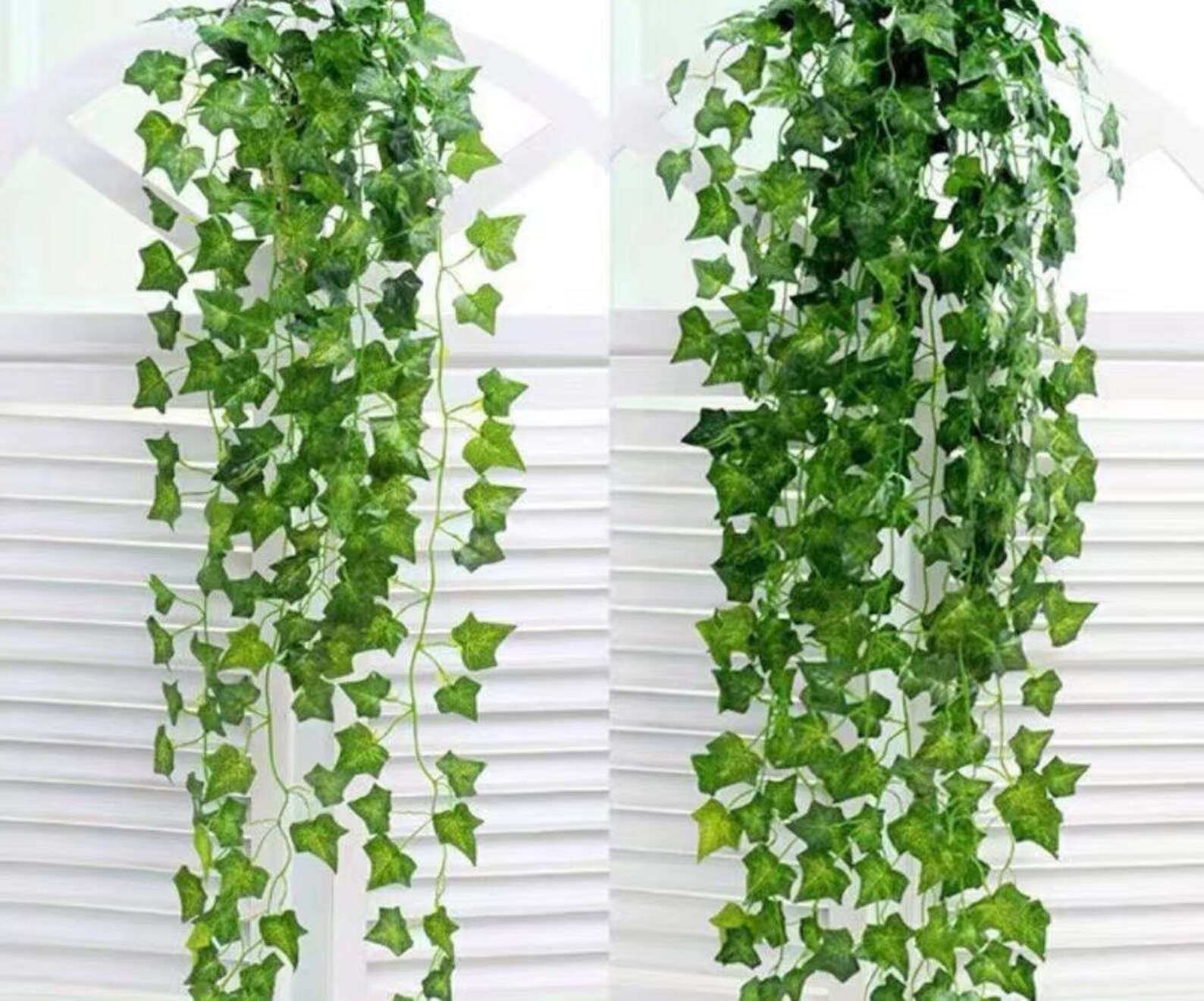 50 Pack Fake Ivy Leaves Artificial Ivy Leaves Fake Greenery Etsy