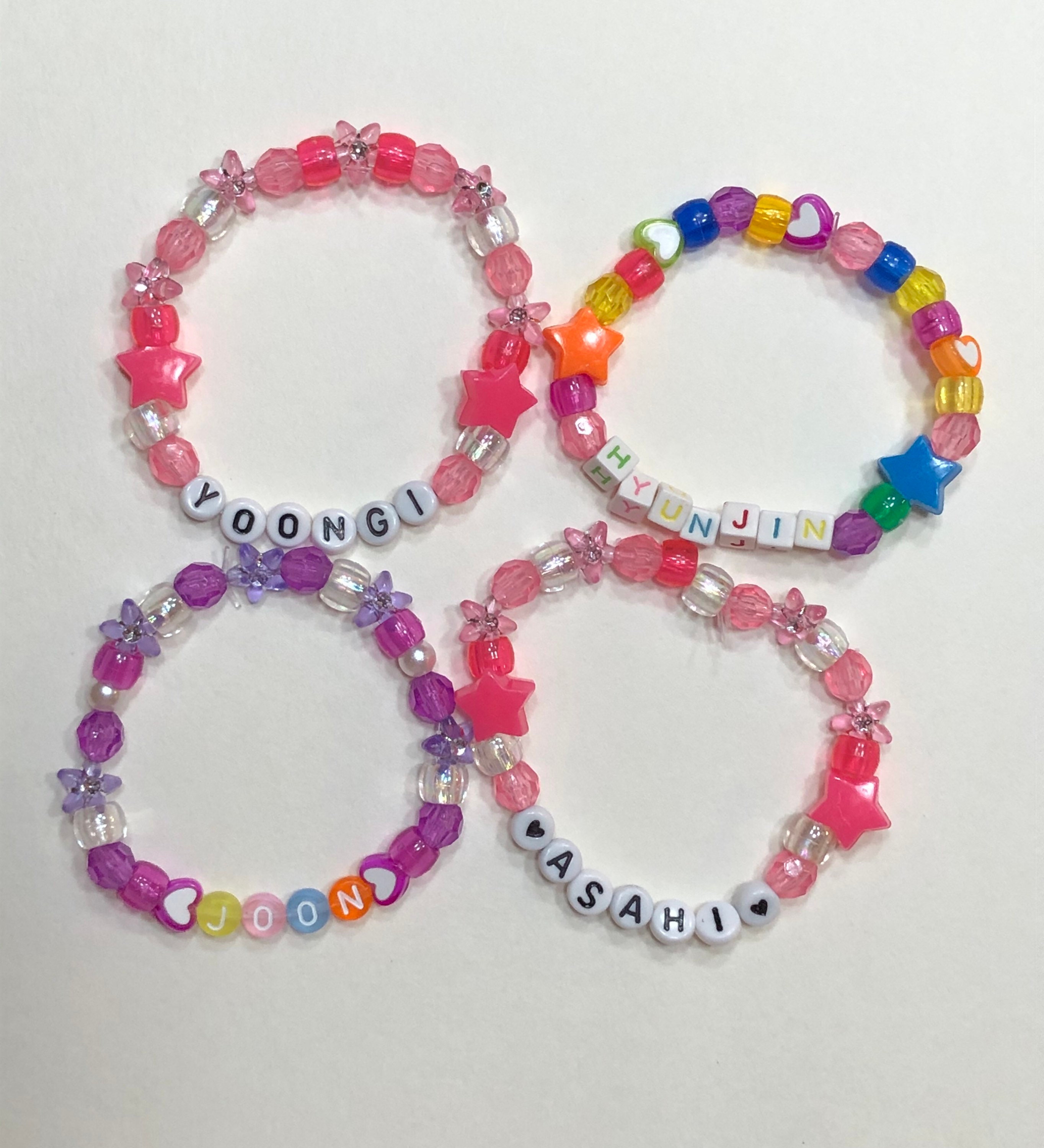 Custom Kpop Bead Bracelet Etsy