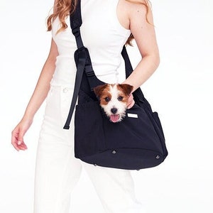 Carry Me Crossbody Pet Carrier Bag for Small Dogs, Puppy & Cats || Water Resistant, Light-weight, Easy to Use