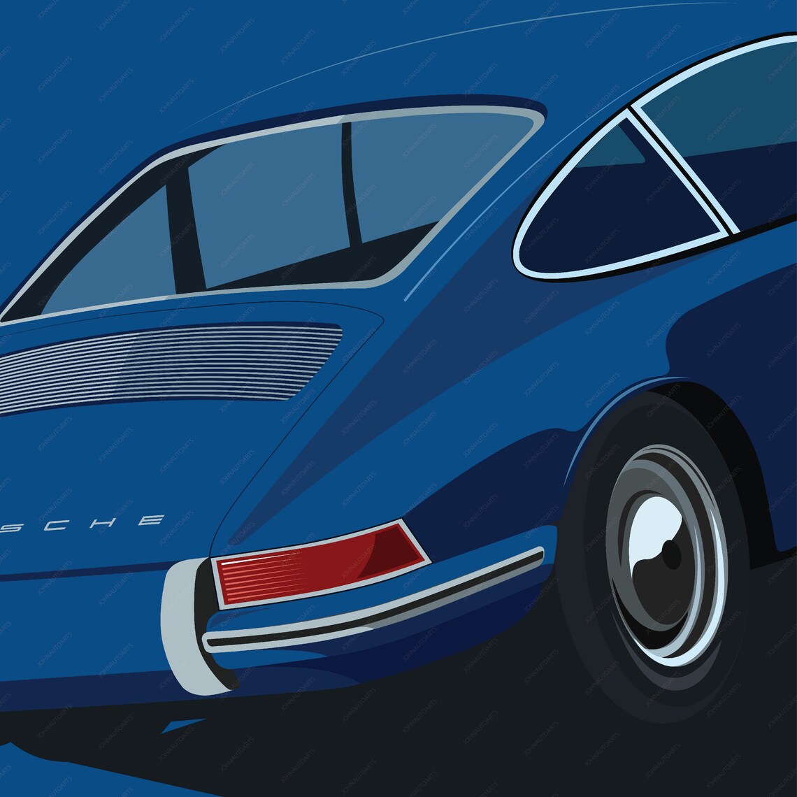 Порше 911 арт