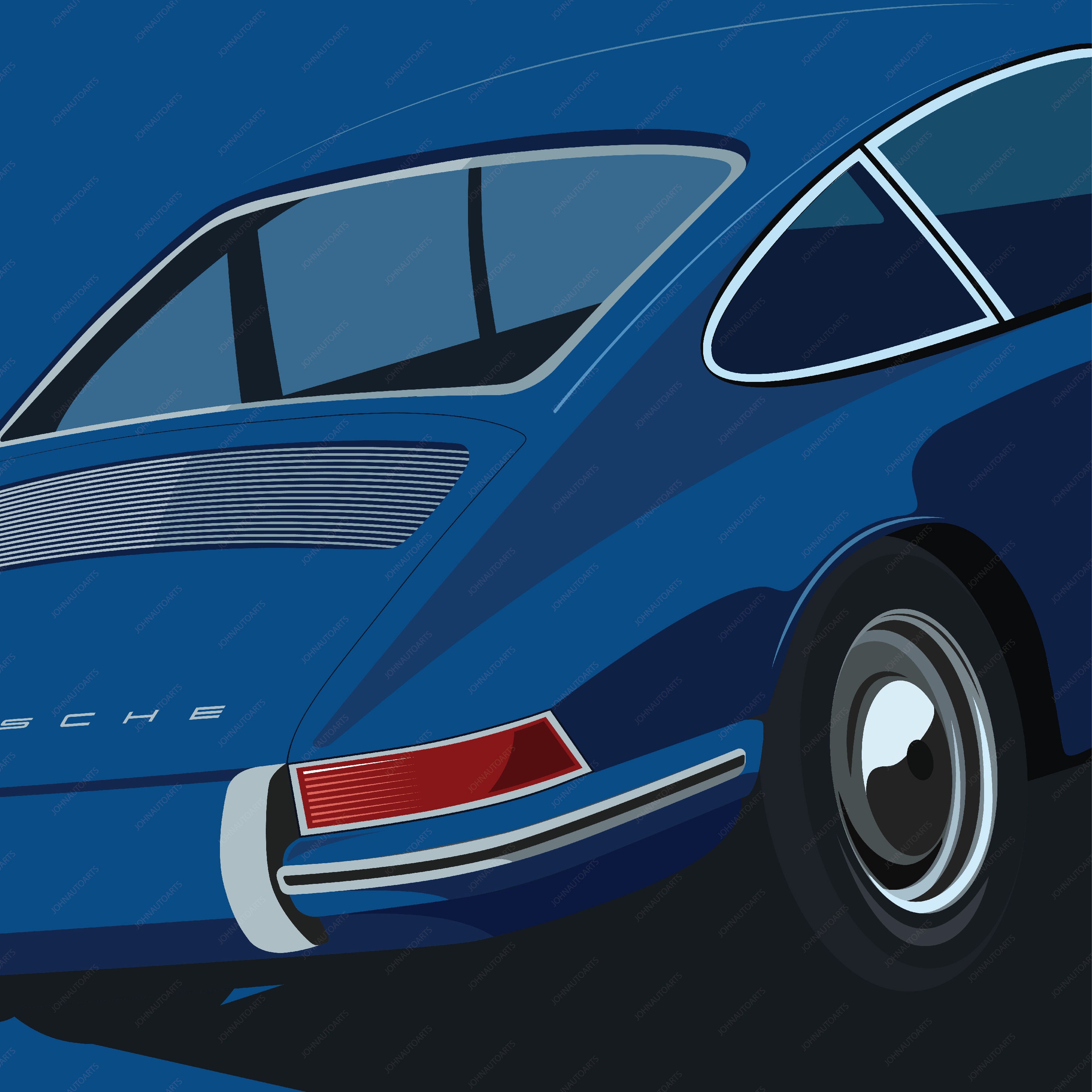 Порше 911 арт