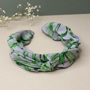 Knot Headband | Tropical Jungle Leaf Print | Handmade in the UK | Handmade Hair Accessories