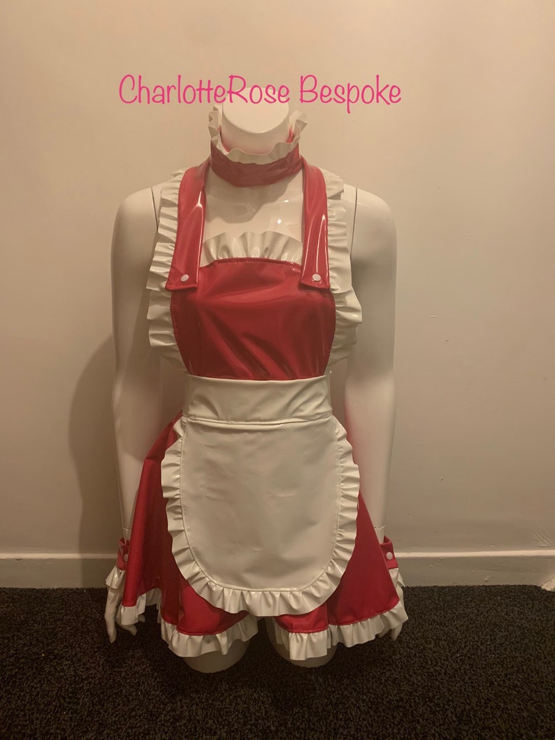 Saucy Sally Frenchmaids halter neck PVC Dress