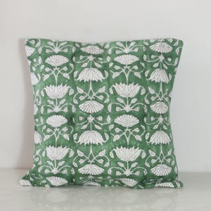 Fodera per cuscino stampata a mano con blocchi di legno, federa decorativa per cuscino, personalizzabile.