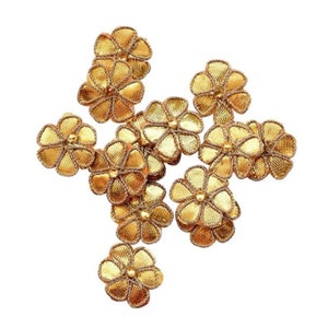 Gota Patti Indian applique/ Embroidered patch/ Sew on patch /Patche/ Gota jewellery Bud-work/ Yule decoration/ Gota jewelry- Pack of 25