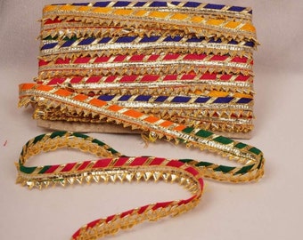 Gota Trim, Lace by Yard, Trims for Dress, Home Decor, Art Craft Projects, gift wrapping, jewellery making, trim/ border, trimimg for fabric