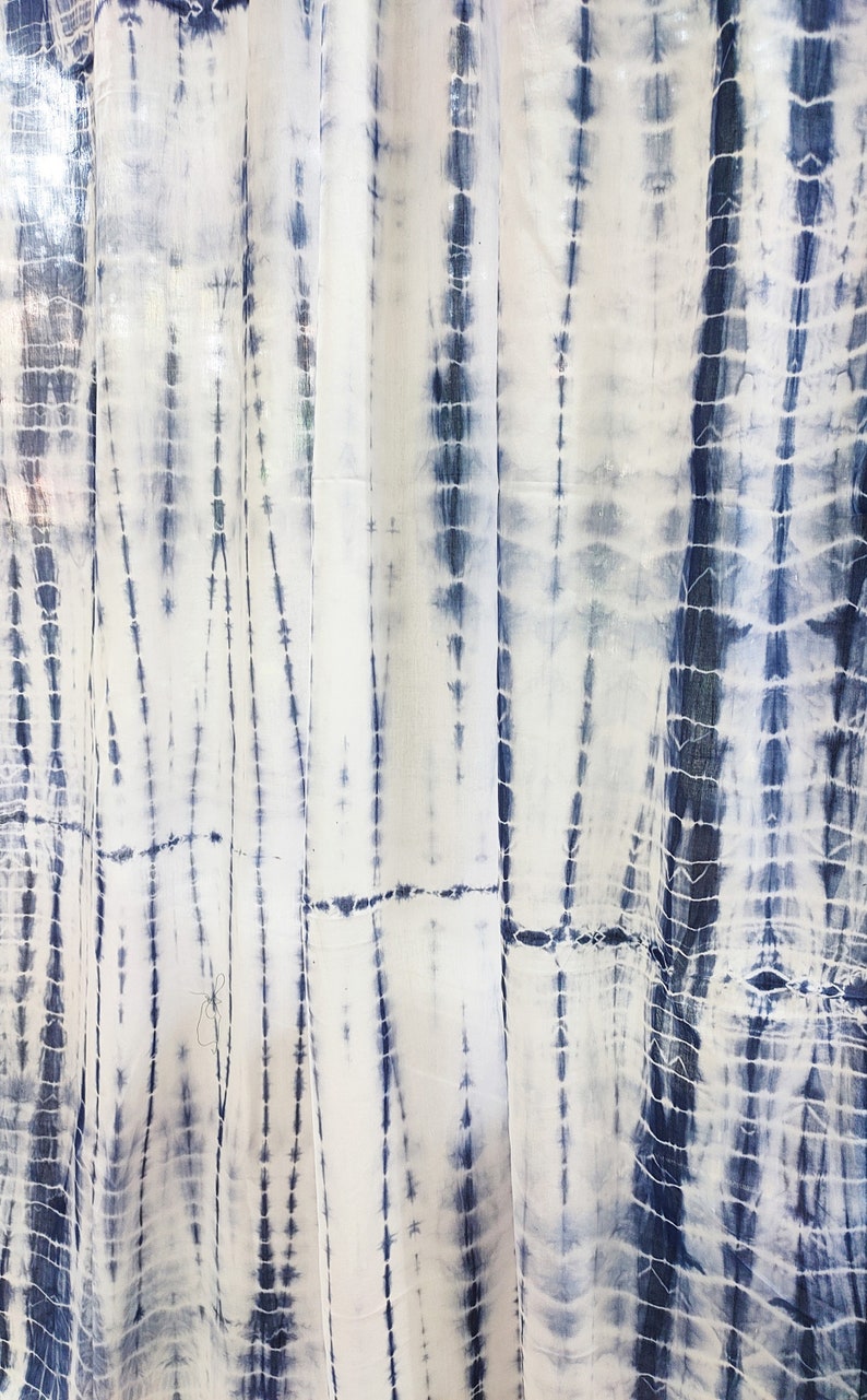 Shibori Tie Dye Indian Curtains/ Indian Sheer Panels/ Bohemian Etsy