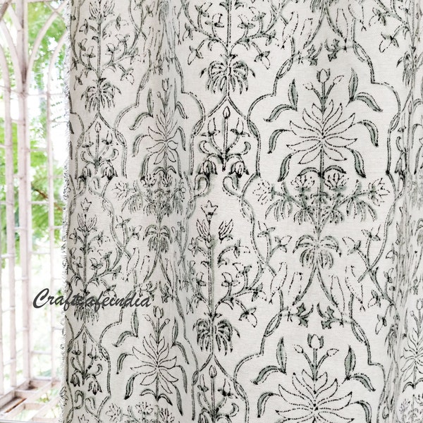 Indian Block Print Shower Curtains Etsy