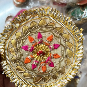 10 pcs 0f 4.5&quot; Gota Patti/ Indian applique/ Embroidered patch/ Sew on patch /Patche/ Gota jewellery Bud-work/ Yule decoration/ Gota jewelry