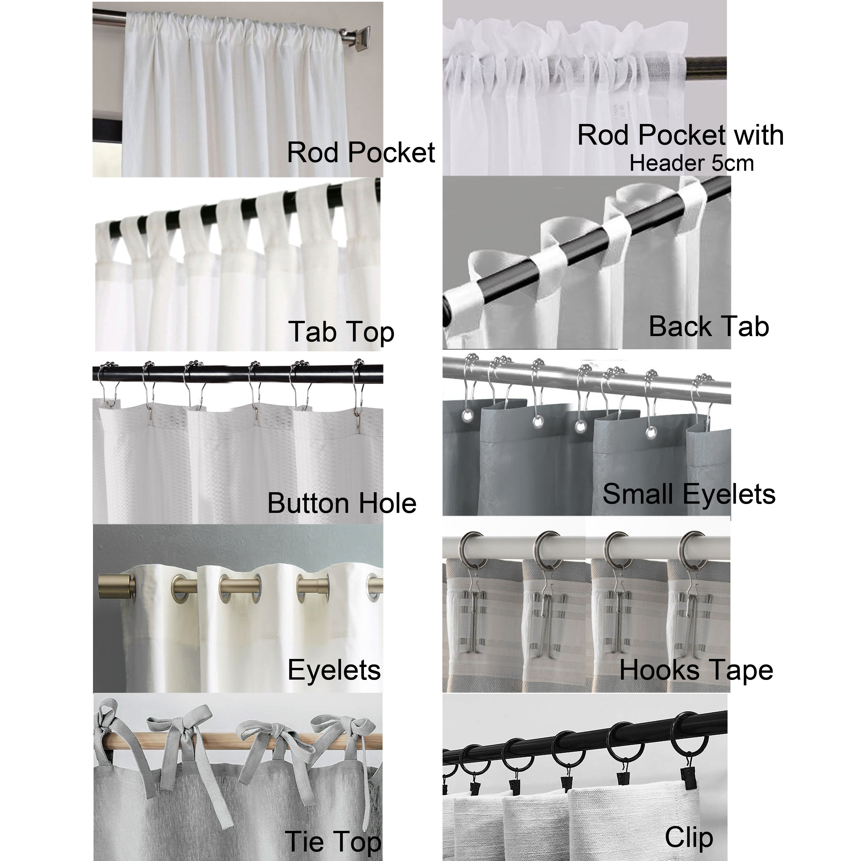 Curtain Back Tabs Bryce Room Darkening Poly Velvet Rod Pocket/Back Tab