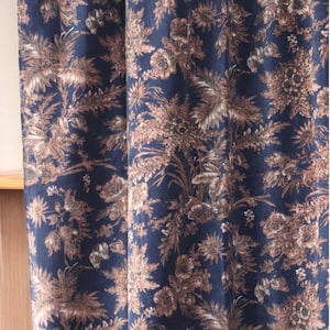 Vintage style Velvet Curtain, Cotton Velvet drapes,  Luxury Drapes, Housewarming Gift Colour ful Decor, Set of 2