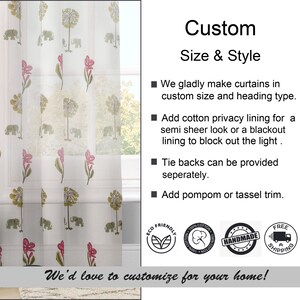 Black - Tie & Dye Cotton Shibori Curtain for Door (Set of 2) 14