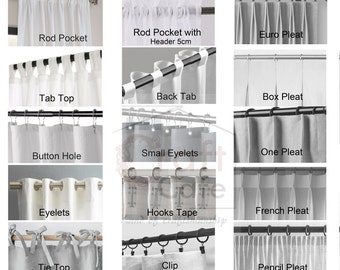 Benutzerdefinierter Header für Vorhang, Vorhang-Header-Stil Fügen Sie die Auflistung mit dem Vorhang hinzu (Vorhang sind nicht enthalten)