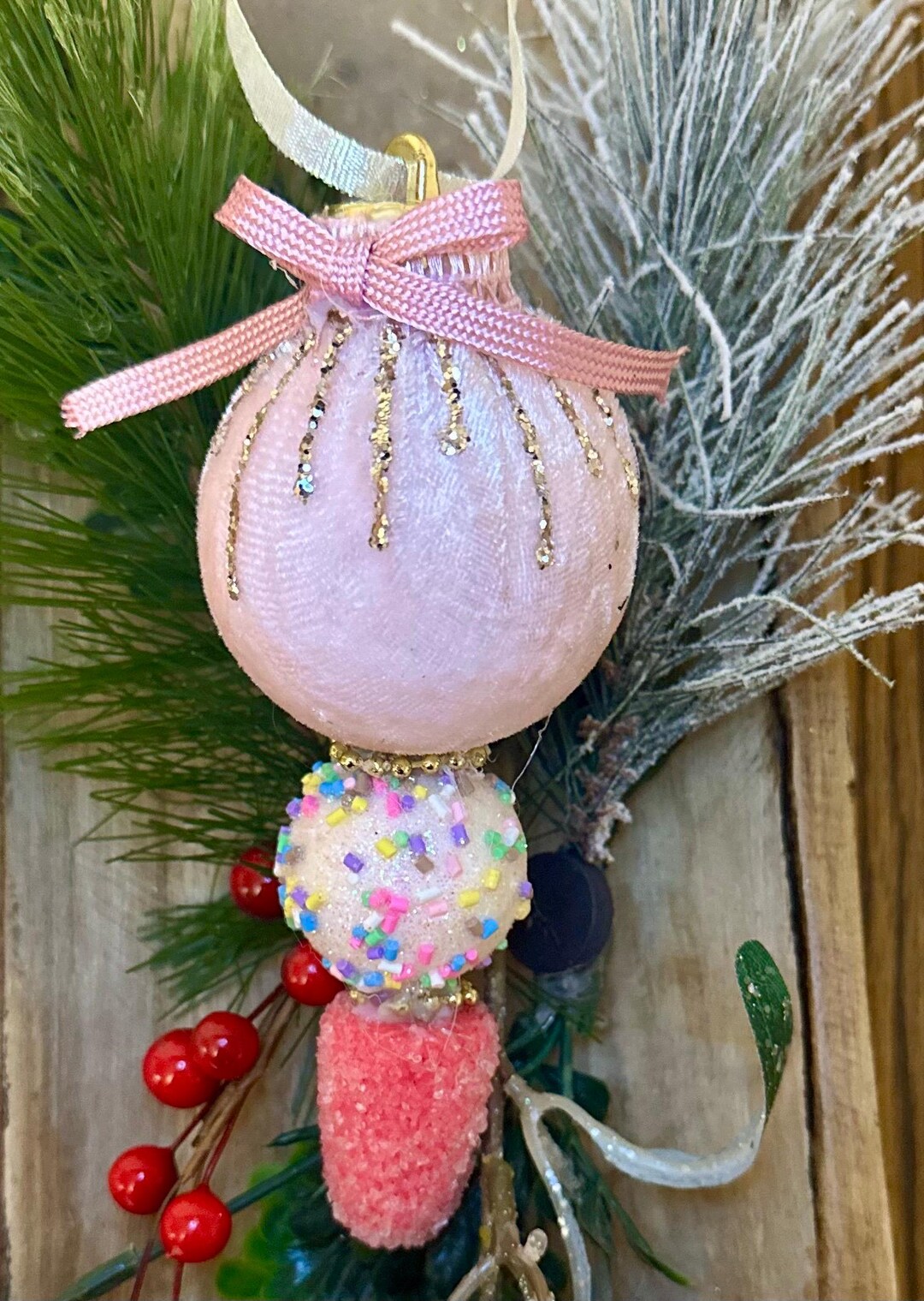 Sprinkle & Gumdrop – Handmade Christmas Tree Ornament Set of 3 - Etsy