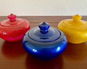 Small Storage Container for Trinkets, Cute Home Decor, Customizable Any Color