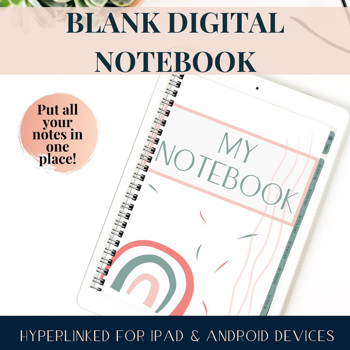Digital Notebook Goodnotes Noteshelf Notability Etsy
