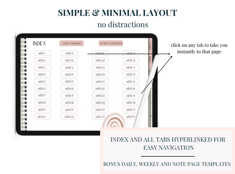 Digital Teacher Planner 2024 Teacher Planner for Goodnotes Undated