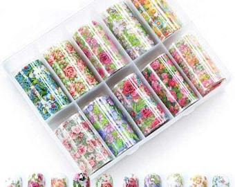 Nail Art Transfer Foil - Clearly Bloomed