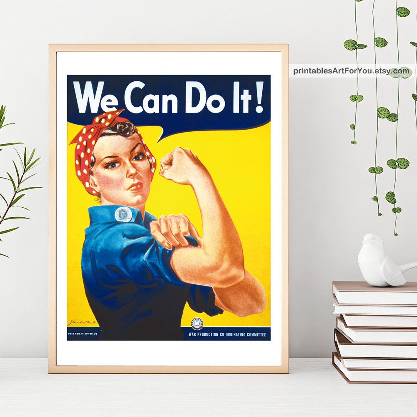 We can do it Printable Art Feminist poster Downloadable Etsy