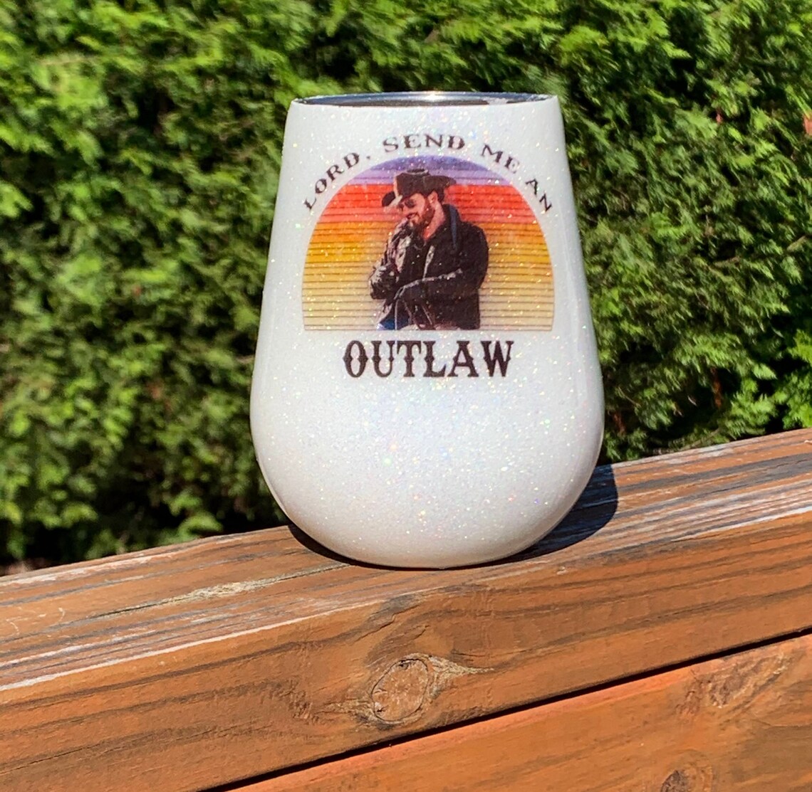 Rip Yellowstone Wine Tumbler Etsy