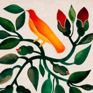 ceramic bird tile