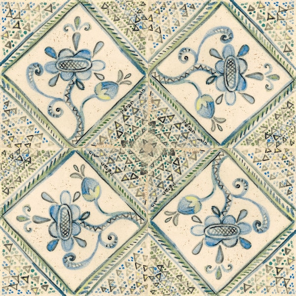 Backsplash Tiles Blue Green - Etsy