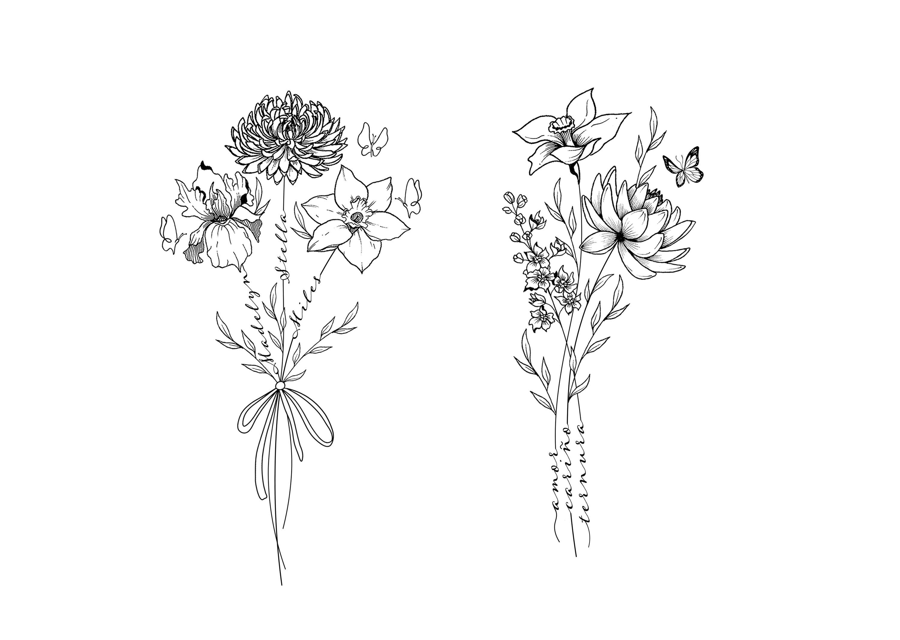 April Birth Flower Tattoo Ideas