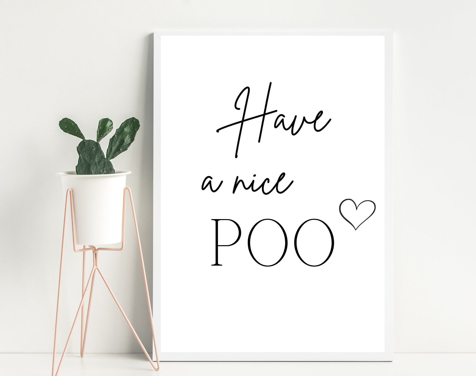 Have a Nice Poo Printable Wall Art Bathroom Print Funny | Etsy