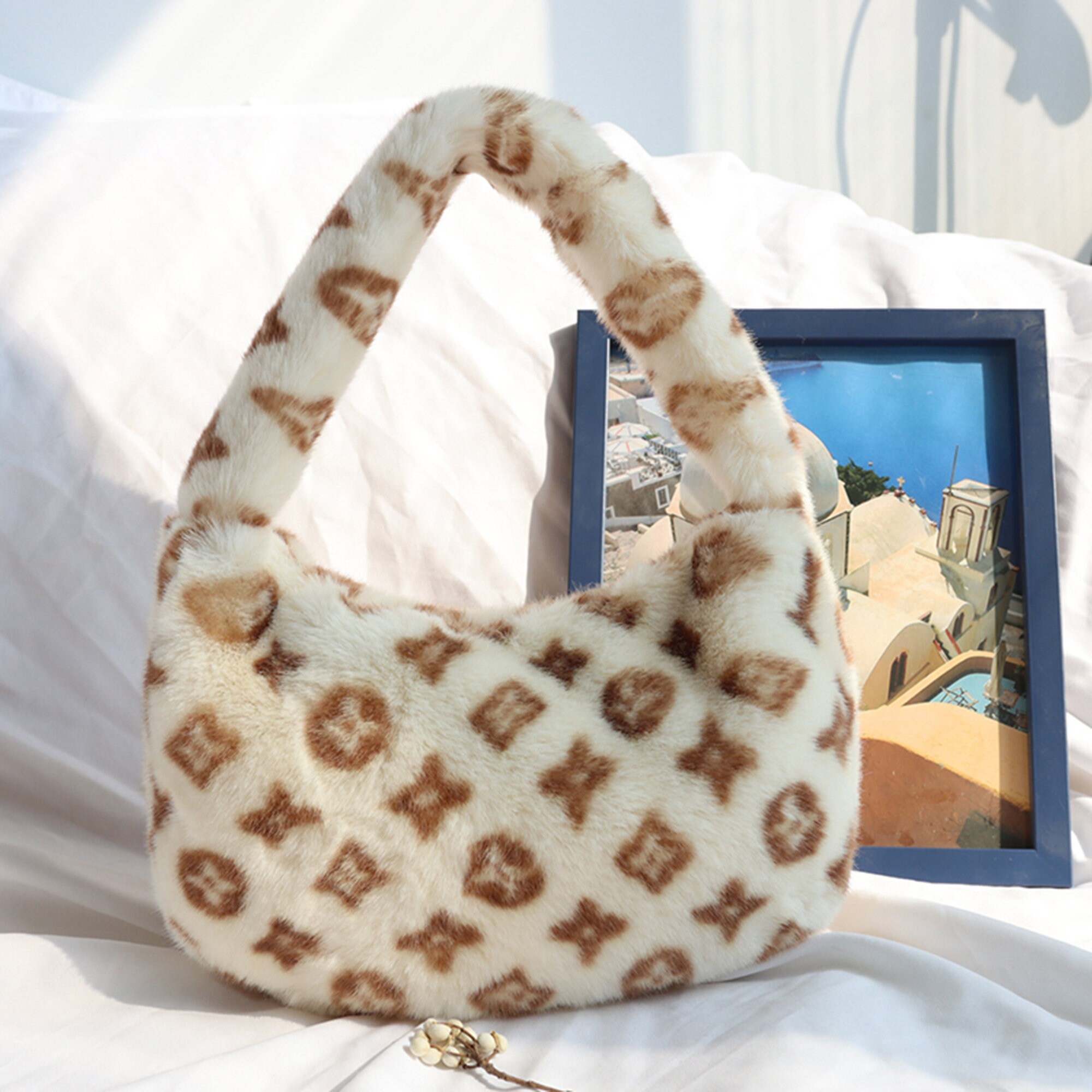 Furry bag Tote bags High quality Hand bag Faux Fur Shopper Etsy