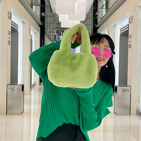fluffy fur bag