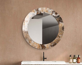 Entryway Hallway Mirror for Bathroom Vanity, Decorative Mirror on Tempered Glass, Living Room Mirror, Luxury Home Decor, Aesthetic Mirror