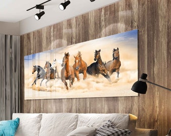 Vidrios Decorativos Caballo Naturaleza Animales Cuadro Sobre Vidrio