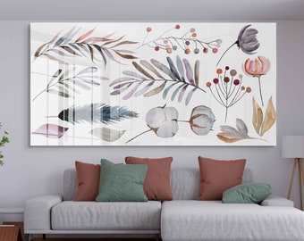 Tempered Glass Wall Art, Glass Wall Decor, Home Decor, Living Room Wall Art, Decor For Bedroom, Extra Large Wall Art, Wall Hanging