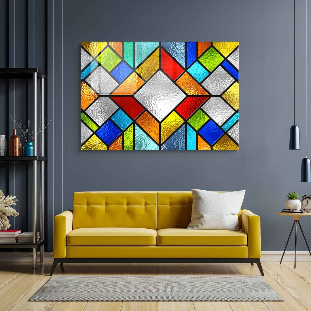 Tempered Glass Wall Art, Glass Painting Art, Kitchen Wall Decor ...