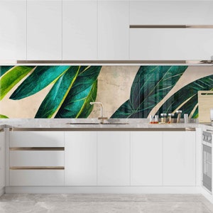 Dosseret de cuisine pour cuisinière, couverture arrière de cuisinière, crédence en verre, couverture supérieure de cuisinière, planche à découper et à nouilles, décor de cuisine, carrelage de dosseret