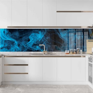 Dosseret en verre trempé, coque arrière de cuisinière, dosseret de cuisine pour cuisinière, couvercle de dessus de cuisinière, planche à découper et à nouilles, carreau de décoration de cuisine