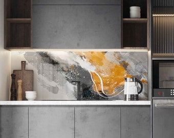 Tempered Glass Backsplash, Stove Back Top Cover, Glass Splashback Tile, Kitchen Accessories, Kitchen Sink Cover, Kitchen Decor