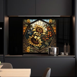 Couvercle d'évier en verre, Protection contre les projections d'évier, Dosseret de cuisine en verre trempé, Couvercle arrière de cuisinière, Couvercle supérieur de cuisinière, Planche à découper