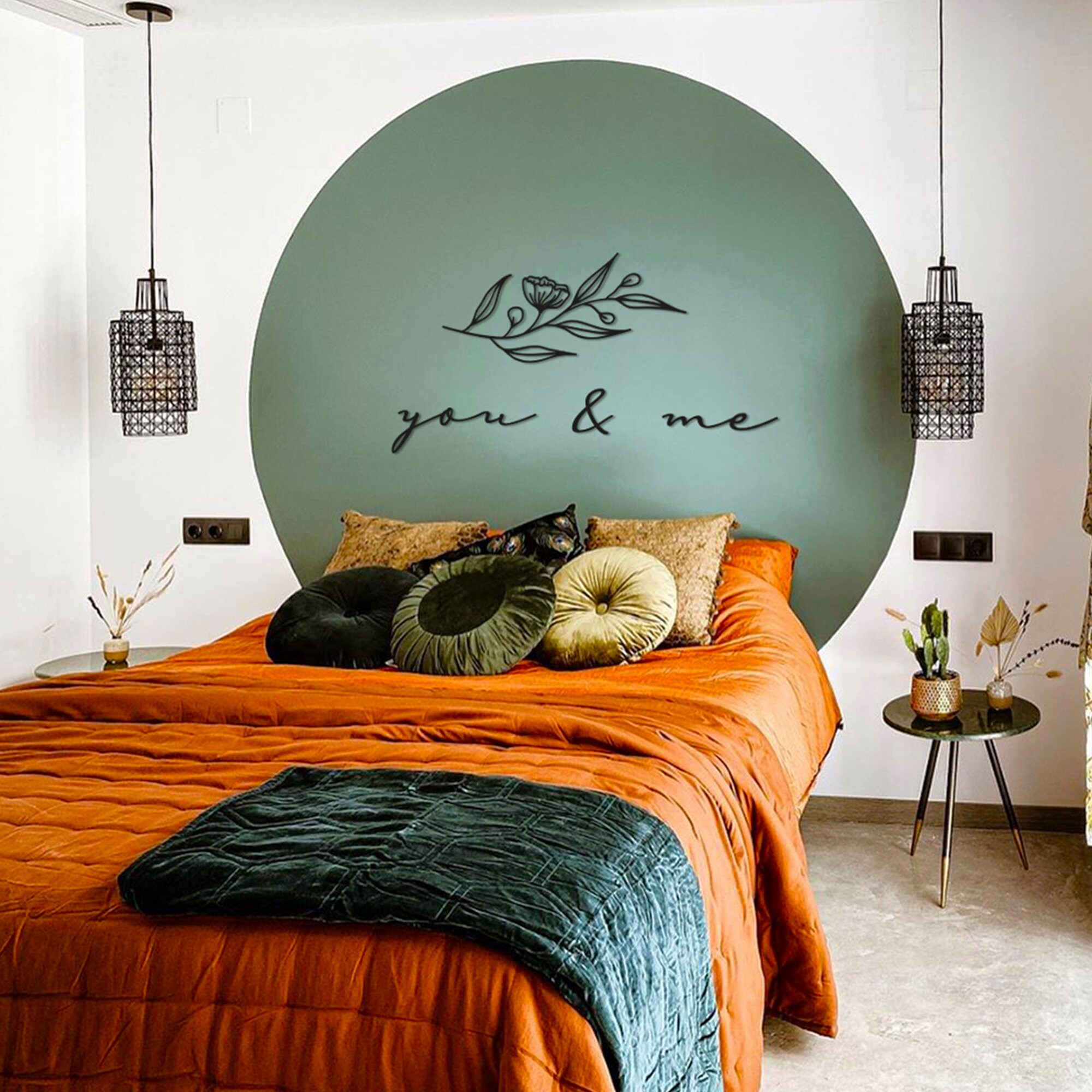 You & Me Metal Wall Art Bedroom Decoration Metal Wall Decor | Etsy