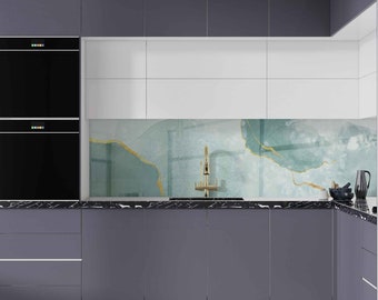 Tempered Glass Backsplash, Stove Back Top Cover, Glass Splashback Tile, Kitchen Accessories, Kitchen Sink Cover, Kitchen Decor