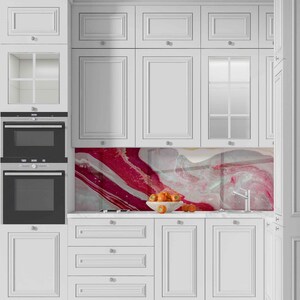Aazon.co: Tepered Glass Kitchen Backsplash, Stove Back Cover, Stove
