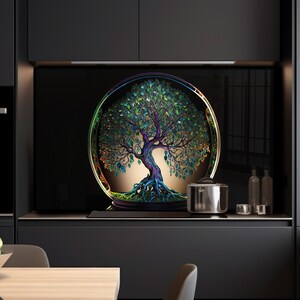 Dosseret en verre trempé, Garde-boue pour évier de cuisine, Couvercle d'évier de cuisine, Couvercle arrière de cuisinière, Couvercle supérieur de cuisinière, Planche à découper
