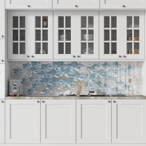 Couvercle d'évier en verre, Protection contre les projections d'évier, Dosseret de cuisine en verre trempé, Couvercle arrière de cuisinière, Couvercle supérieur de cuisinière, Planche à découper