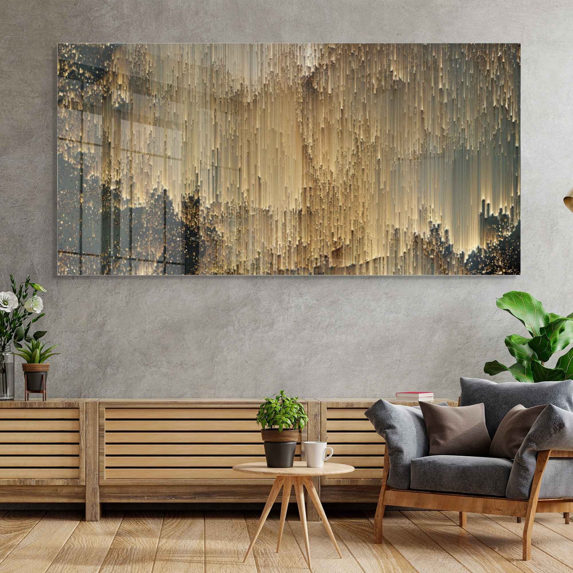 Tempered Glass Wall Art, Glass Wall Decor, Home Decor, Living Room Wall ...