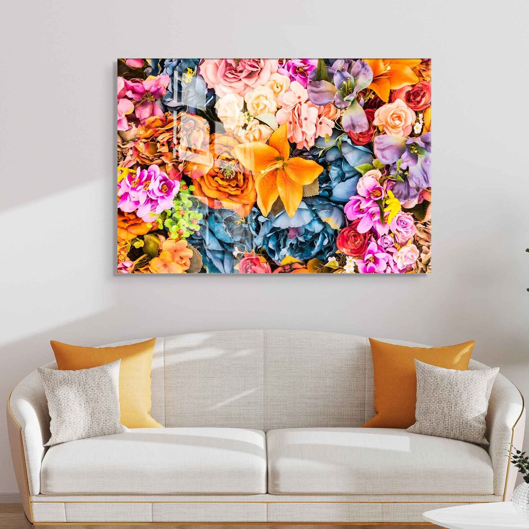 Tempered Glass Wall Art, Glass Painting Art, Home Wall Decor, Living