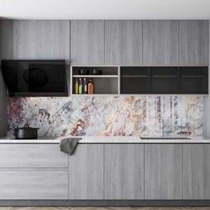 Couvercle d'évier de cuisine, Garde-boue d'évier de cuisine, Dosseret de cuisine en verre trempé, Couvercle arrière de cuisinière, Couvercle supérieur de cuisinière, Planche à découper