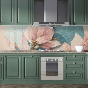 Couverture arrière de cuisinière, dosseret de cuisine pour cuisinière, crédence en verre, couverture supérieure de cuisinière, planche à découper et à nouilles, décor de cuisine, tuile de dosseret