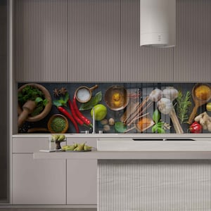 Dosseret en verre trempé, couverture arrière de cuisinière, dosseret de cuisine pour cuisinière, couverture supérieure de cuisinière, planche à découper et à nouilles, carrelage de décoration de cuisine